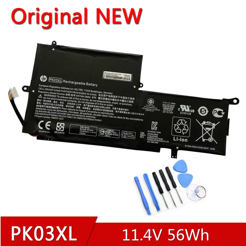 

PK03XL новый оригинальный аккумулятор для HP Spectre Pro X360 13 G1 Spectre X360 13-4000nc HSTNN-DB6S 6789116-005 TPN-Q157 788237-2C1/2C2