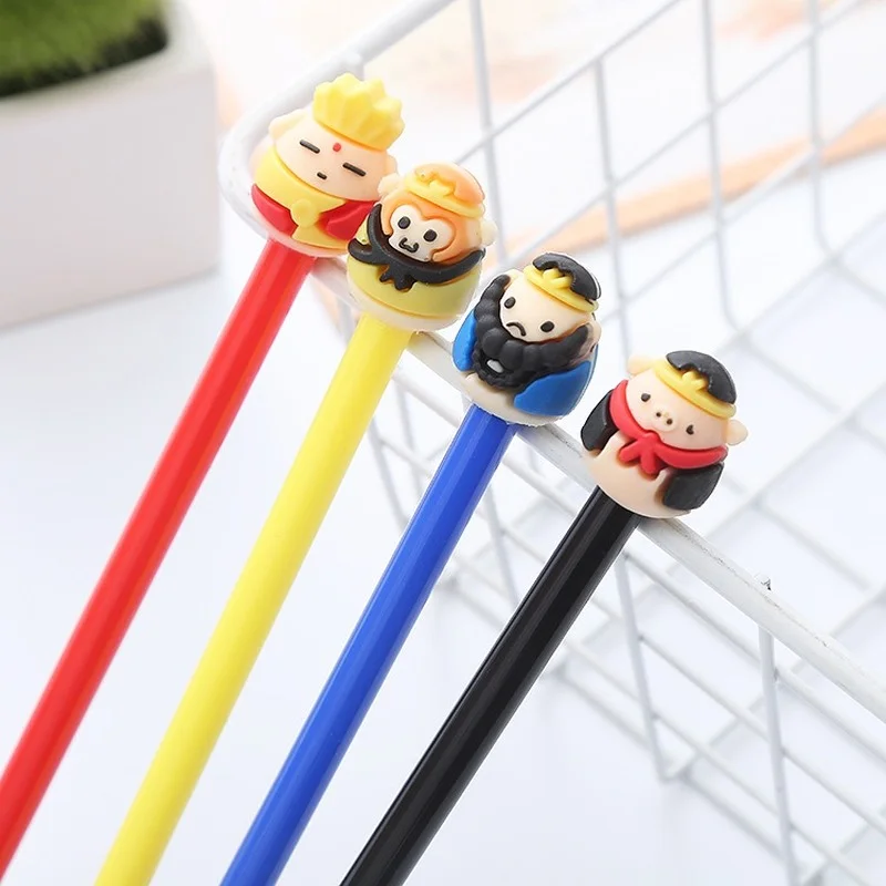 

10PCS Creative Cartoon Neuter Pen Cartoon Stationery Student Pen Cute Office Supplies Signature Pen Stationary Supplies