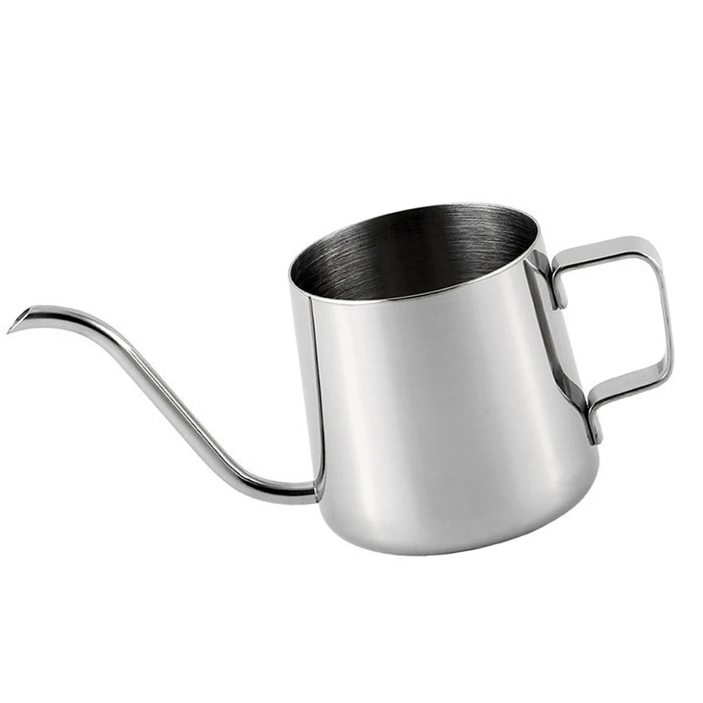 

Stainless Steel Coffee Pot Gooseneck Drip Coffee Pot Kettle Teapot for Cafe House Home 250ml