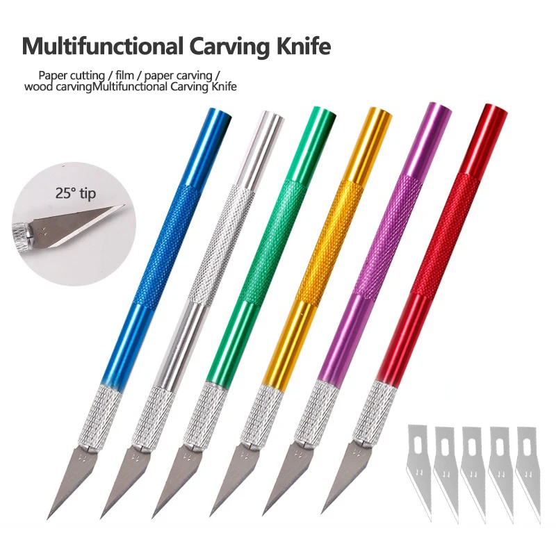 

Набор аксессуаров для резьбы по металлу, Нескользящие лезвия для точных работ, универсальные ремонтные ручные инструменты для салона маник...