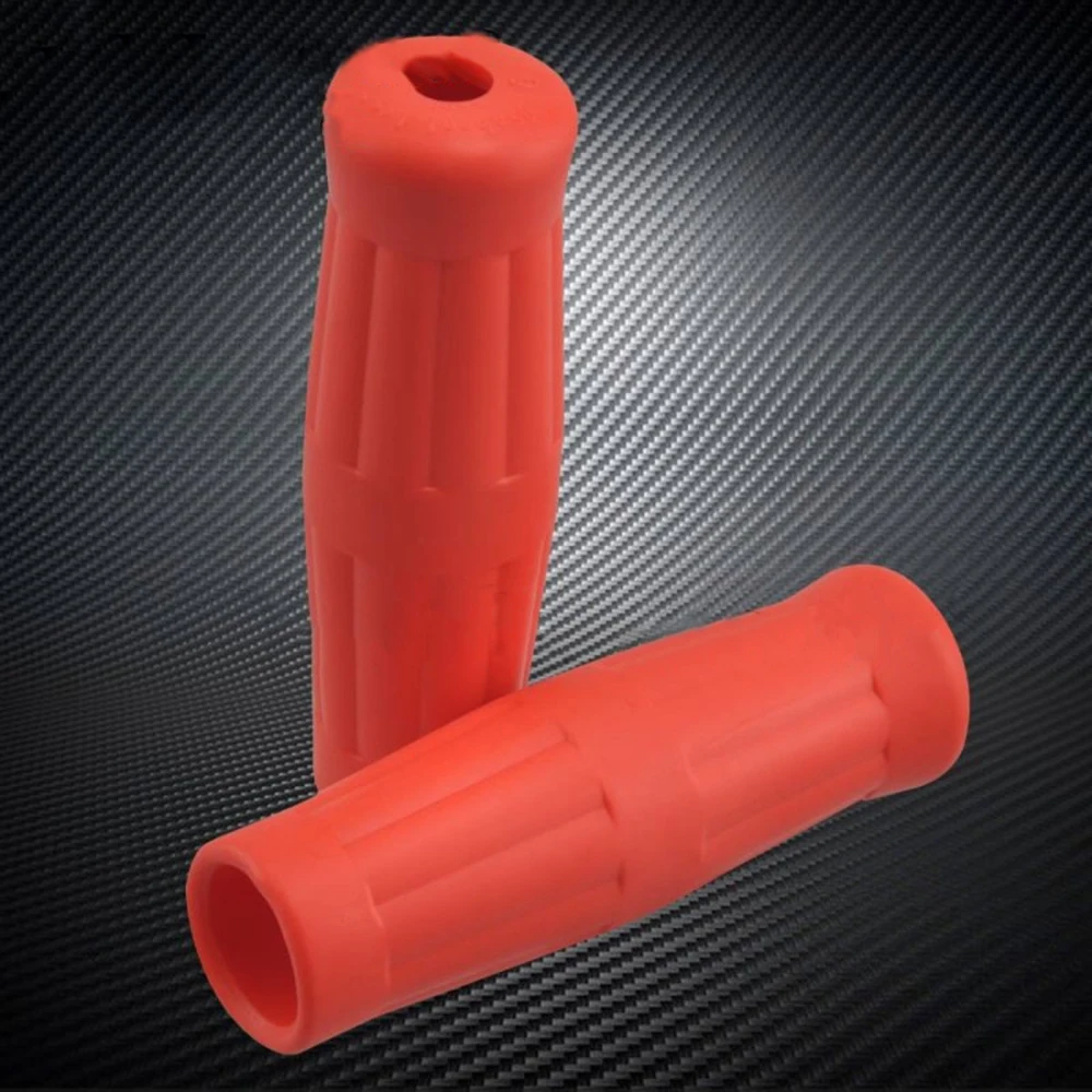 

Universal 7/8" Motorcycle Handle Grip Cover 22mm Vintage Rubber Motorbike ScooterHandlebar Grip Accessories