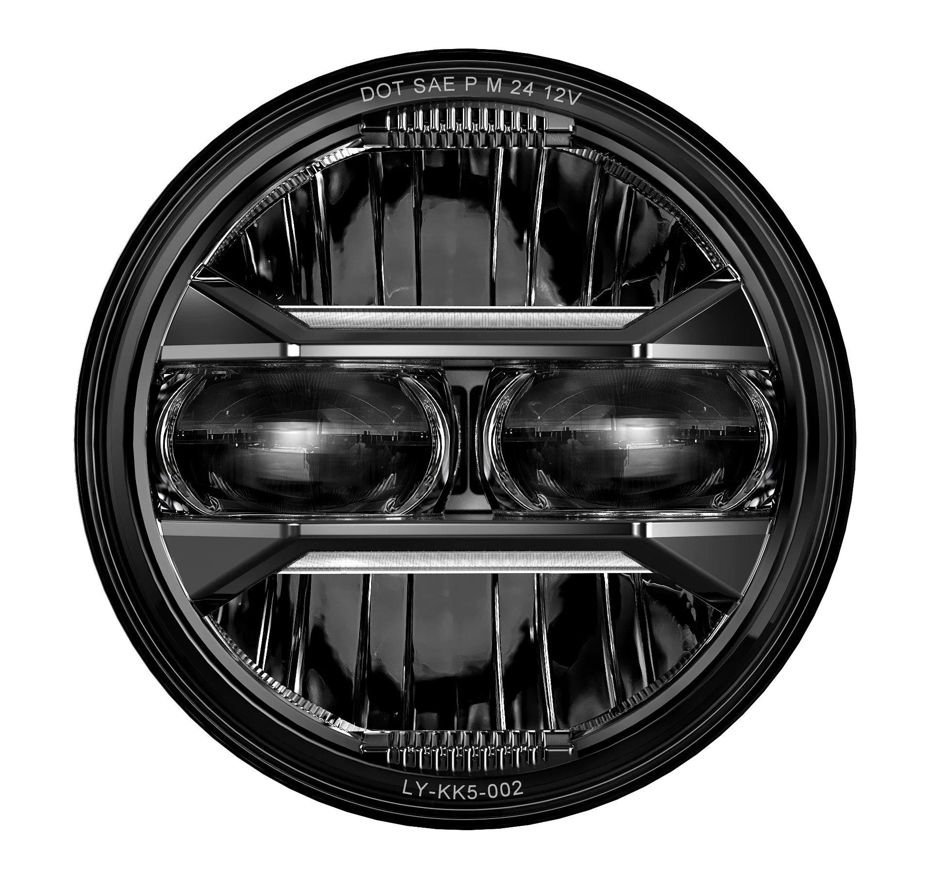 Мотоциклетная круглая светодиодная фара 5,75 дюйма для Harley Honda Shadow VT 600 700 750 1100 VTX 1300, белая фара Drl Hi/Low 5-3/4 дюйма