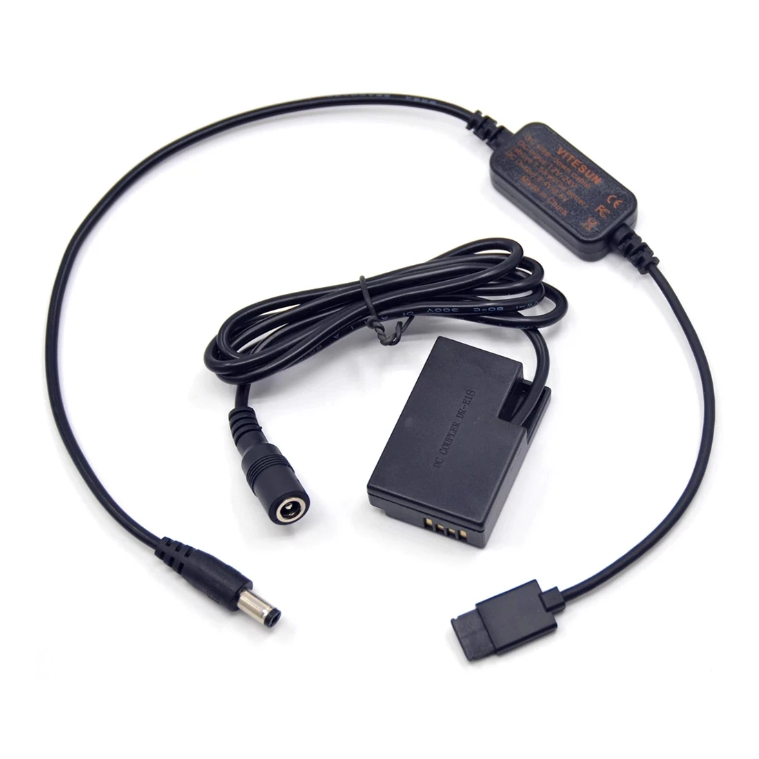 

DR-E18 Dummy Battery+Adapter Cable For DJI Ronin-S To Supply Power For Canon EOS 750D Kiss X8i T6i 760D T6S 77D 800D 200D
