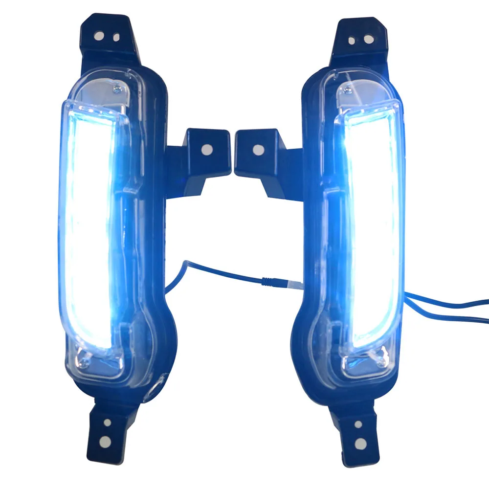 

Daytime LED Running Light For Suzuki Vitra DRL 2 Color With Foglamp Hole Yellow Turn Signal 2015 2016