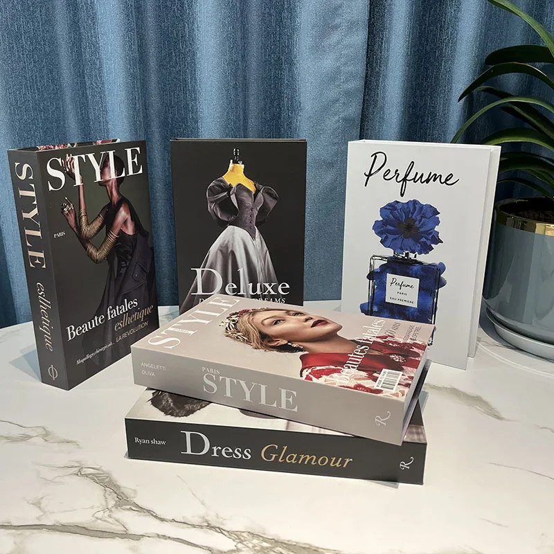 Модные поддельные книги для украшения можно открывать кофейный столик коробка