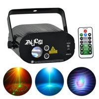 aucd mini remote 9 gobos rg laser projector lights mix 9w rgb led aurora effect wash lamp dj party show stage lighting w 09rg