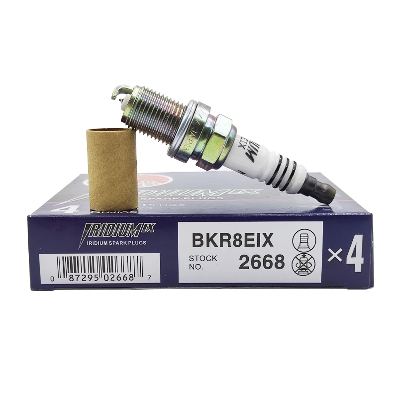 

4pcs/lot BKR8EIX-2668 Iridium Spark Plug For Audi Passat Jetta Volkswagen A3 A4 A5 CC TT TTS Tiguan BKR8EIX Car Accessories