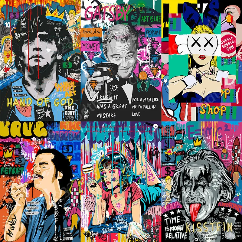 

Art Graffiti Vintage Metal Posters Retro Tin Signs Bar Cafe Wall Art Decorative Plaque Modern Home Living Room Decor Aesthetic