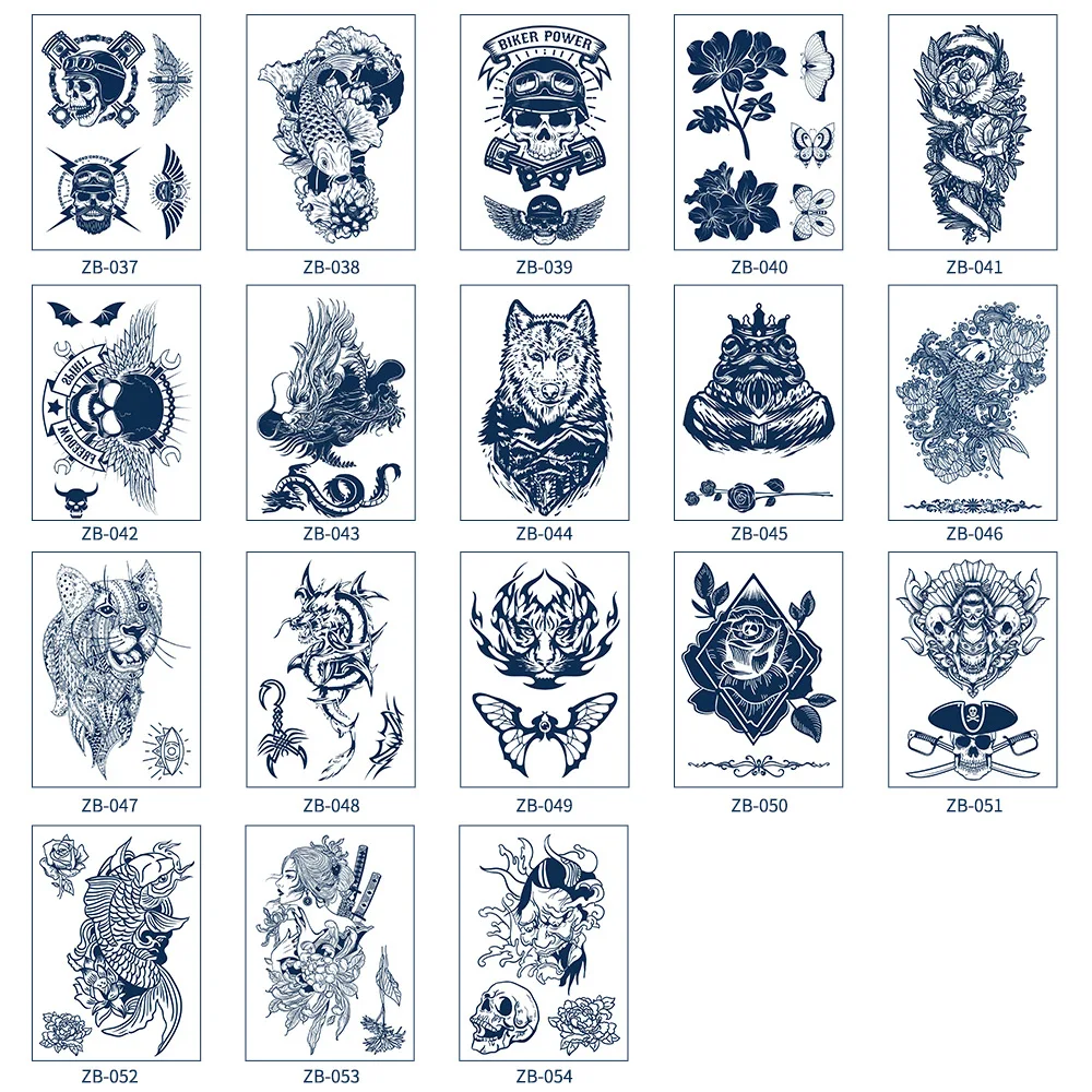 

2 шт., наклейки-тату «волк»