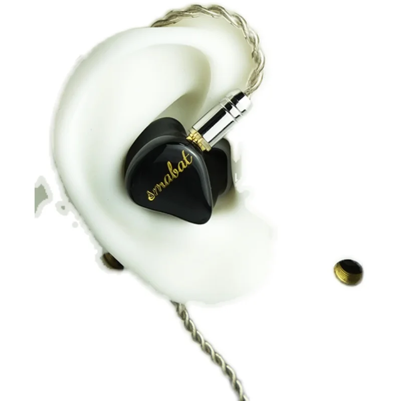 Черные наушники-вкладыши smможем Hi-Fi 10 мм Графеновый сабвуфер диафрагма из смолы с