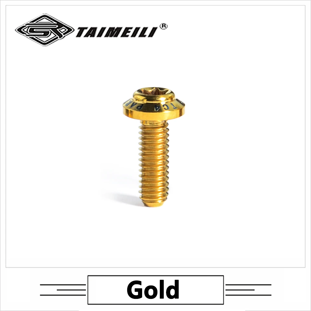 

1 шт. винтовая головка зонтика TAIMEILI из титанового сплава, серия T1, M4x10/12/16/20/25 мм, модификационный винт для велоспорта