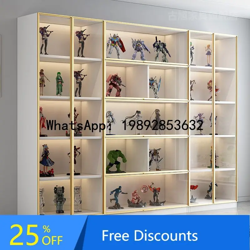 Фото B1 Новый стеклянный шкаф-витрина, витрина продукта, игрушка Lego, модель для хранения, фигурка, строительный блок, орнамент, шкаф №1
