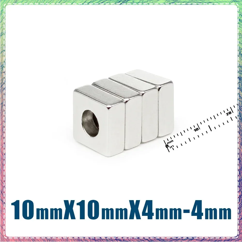 10/20/50/100 шт. 10x10x4-4 мм квадратный супермощный неодимовый магнит на холодильник с