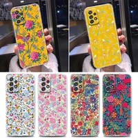 london flowers clear case for samsung galaxy a52 a51 a53 a72 a71 a73 a32 a31 a33 22 a11 soft case cover betsy theodora wiltshire