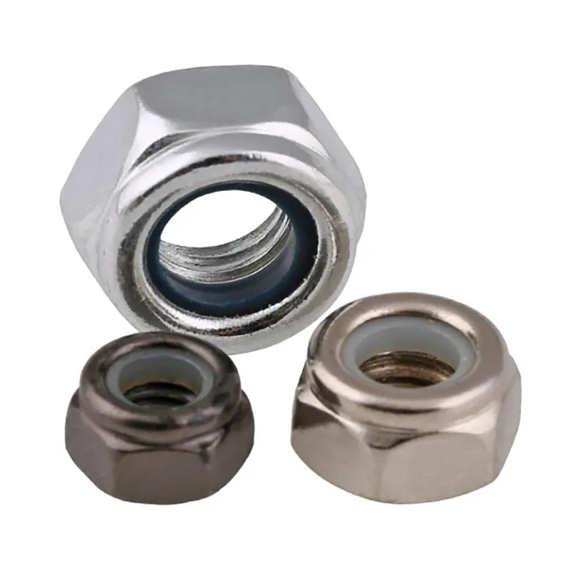 

10pcs Black Zinc/White Zinc UNC/UNF Nylon Locknuts 4#-40 5#-40 6#-32 8#-32 10#-24 10#-32 1/4-20 5/16-18 3/8-16