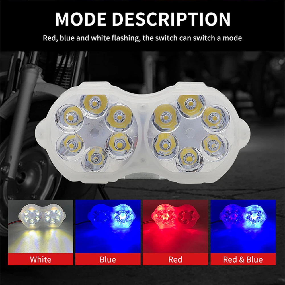 

LED Light Headlight 24W 6500K White Bar Car Headlight LED Light Motorcycle Off-road Tricolor Useful Waterproof