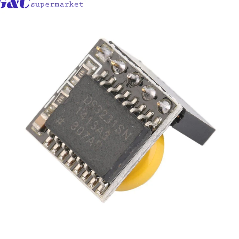 Модуль часов Precision DS3231 в режиме реального времени RTC 3 В/5 В с батареей для Raspberry Pi