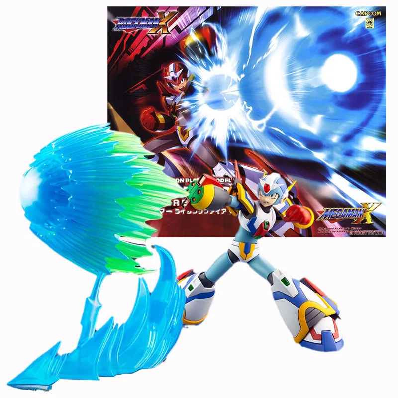 

Genuine Rockman Anime Figure Megaman X Force Armor Rising Fire Collection Model Ornament Anime Action Figure Toys For Children