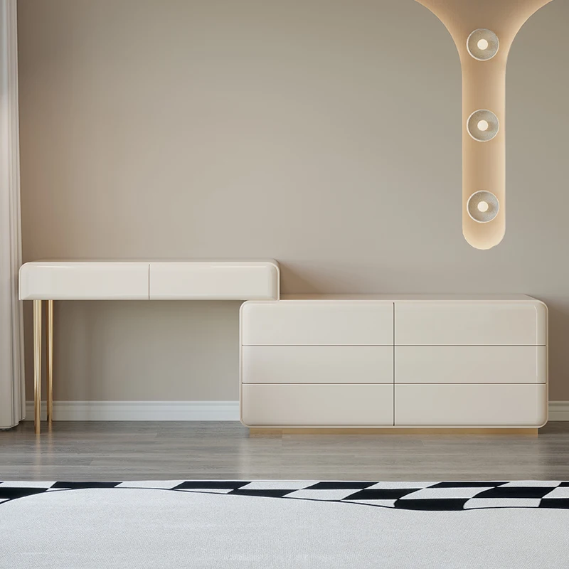 Туалетный столик белый комод современный роскошный деревянный ящик зеркало для