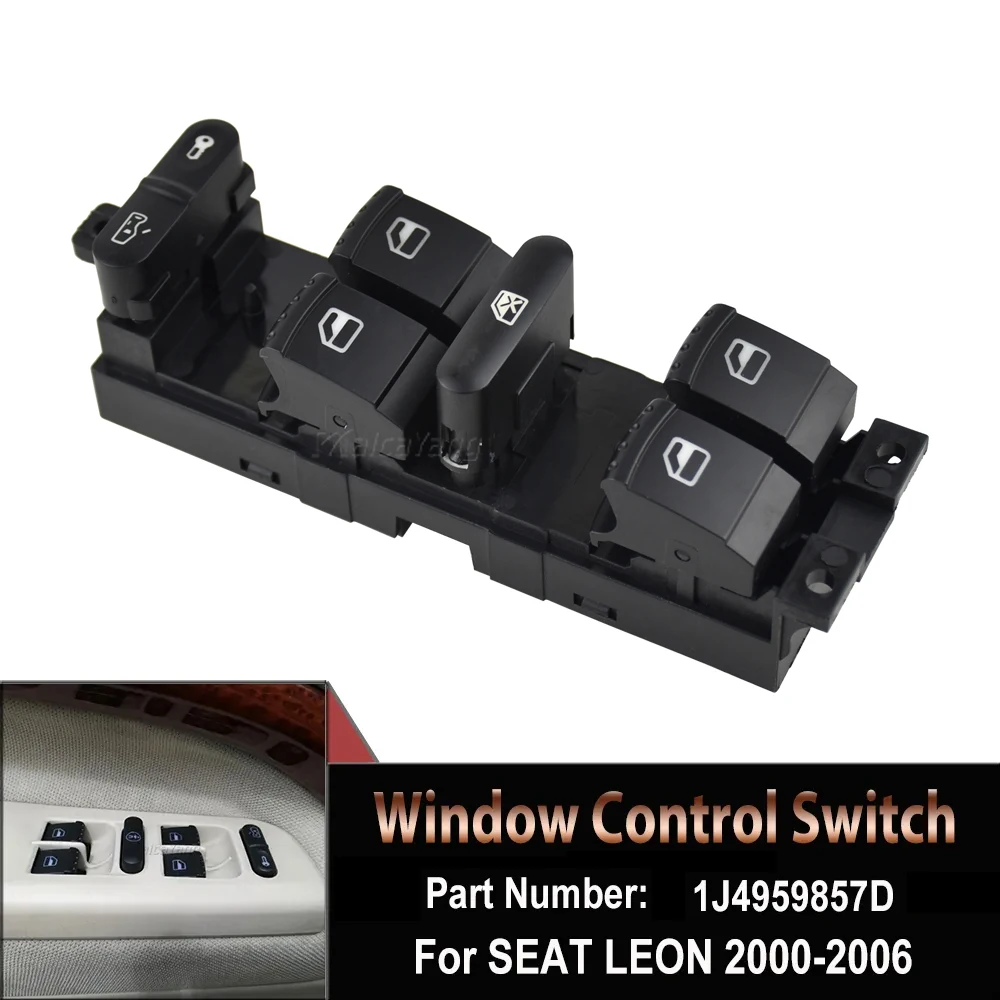 

Auto Parts Window Panel Master Control Switch For VW Golf MK4 Jetta Bora Passat B5 Seat Leon Toledo Superb 2000 - 2004 1J49598