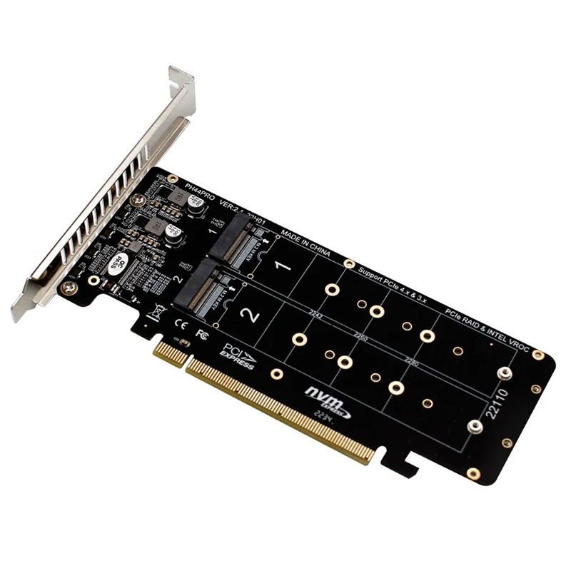 Двусторонняя 4-дисковая RAID-карта NVME от PCIeX16 до M.2 M-Key NVMEx4SSD 2U серверный RAID-адаптер