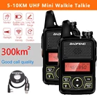 2 шт., портативная мини-рация Baofeng, 400-470 МГц