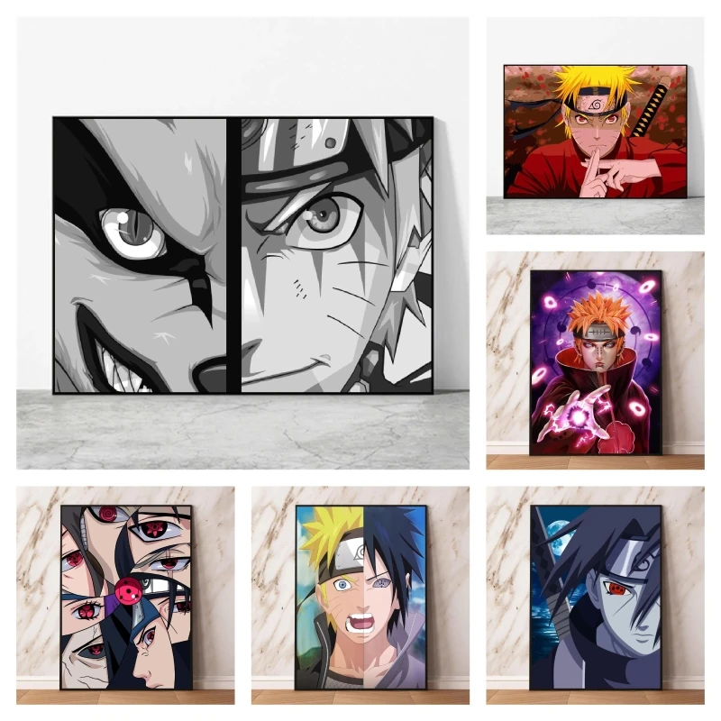 

Print On Canvas Anime Naruto Uchiha Ltachi Wall Art Home Friends Gifts Decoration Paintings Decorative Prints and Prints Hanging