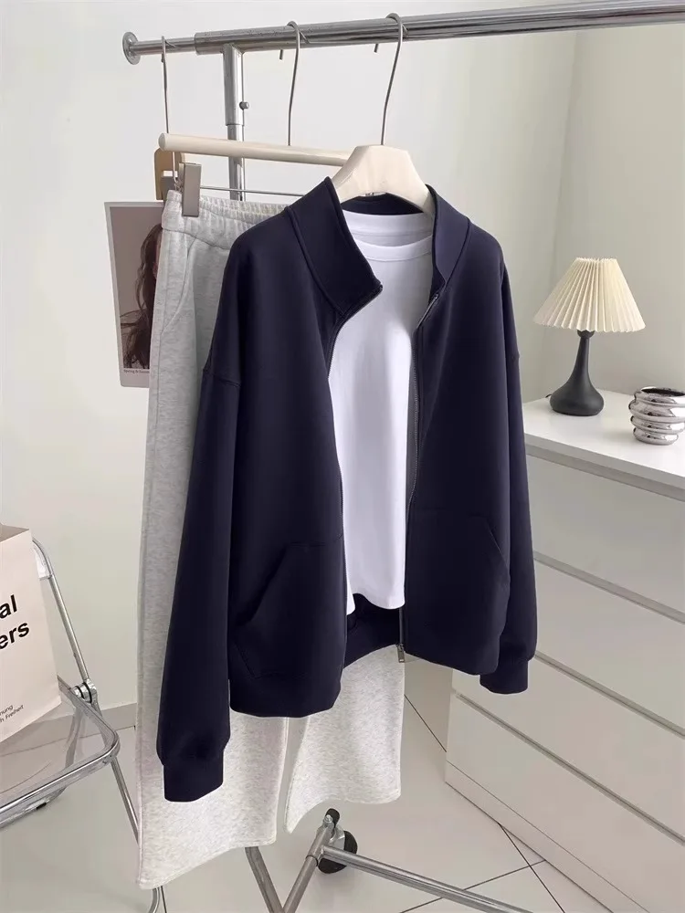 Игда хорошие на меня! Весна и осень 2024 белая молодая темно-синяя верхняя одежда с