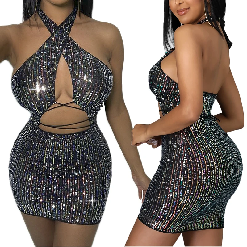 

2022 Luxury Silver Color Evening Dresses Sequins Women Dress Dress One Shoulder Night Party Clothing