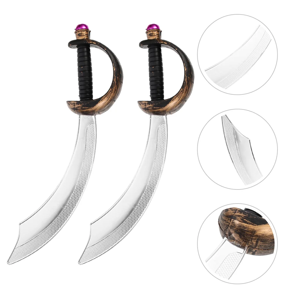

2Pcs Halloween Pirate Plaything Pirate Fancy Dress Party Prop Accessory