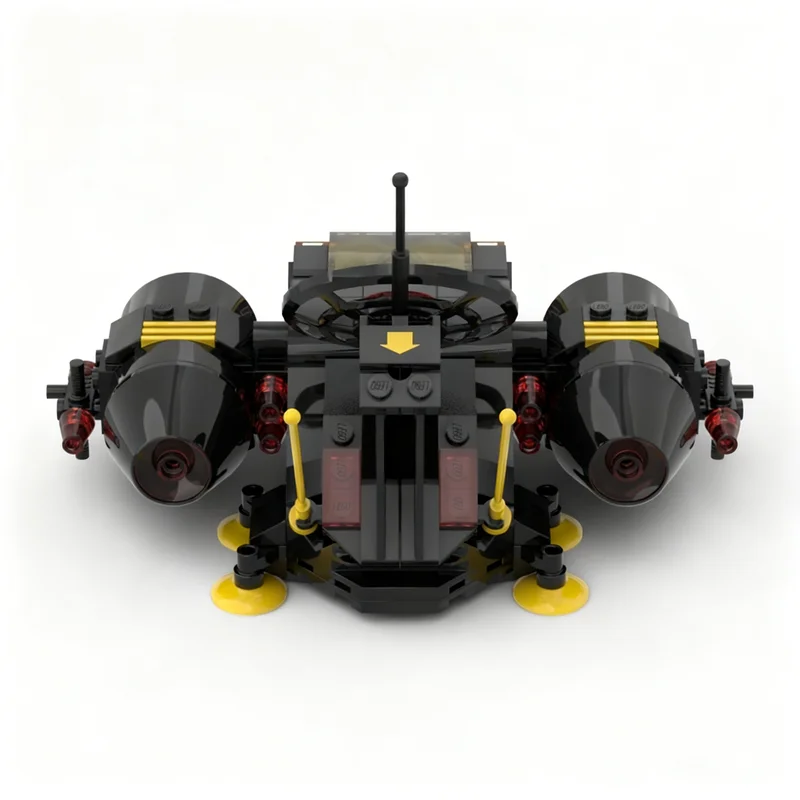 Фото Набор строительных блоков MOC Blacktron I (193 детали) – модель космического корабля, архитектурная игрушка, развивающий конструктор, идеи для творчества, подарок на праздник №3