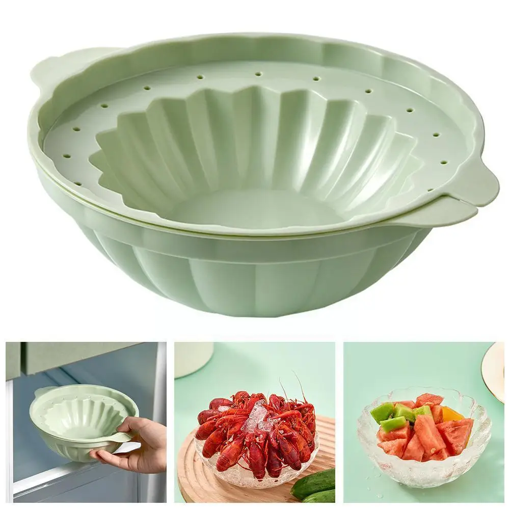 

Форма для льда для чаши лоток с формой для кубиков льда Ледогенератор ледяная летняя форма лоток домашняя чаша контейнеры для питьевого льд...