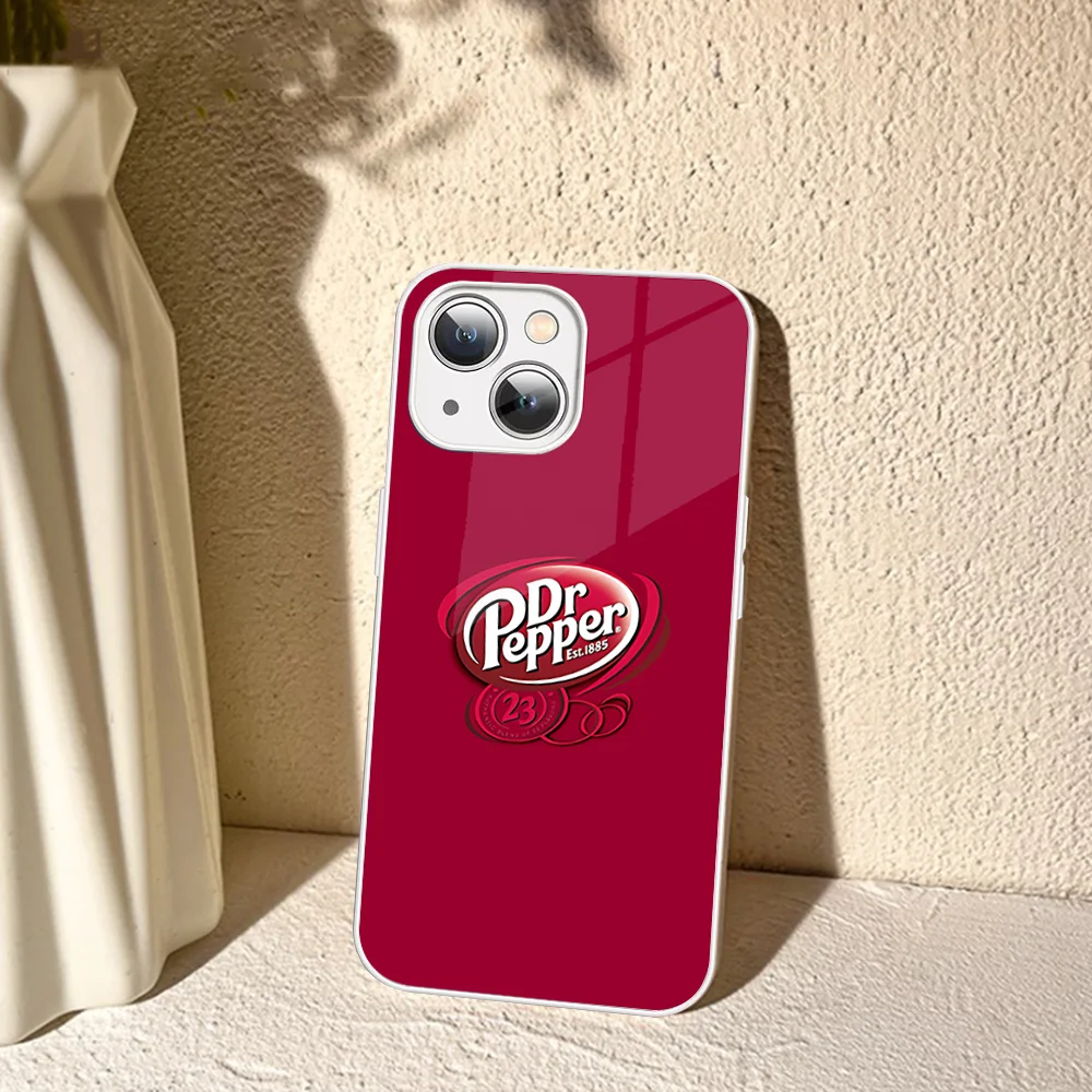 Фото Чехол для телефона Cherry Drink D-Dr-P-Pepper из закаленного стекла для Iphone 14 13 12 11 Pro Mini XS MAX 14Plus X XS XR Fundas №5