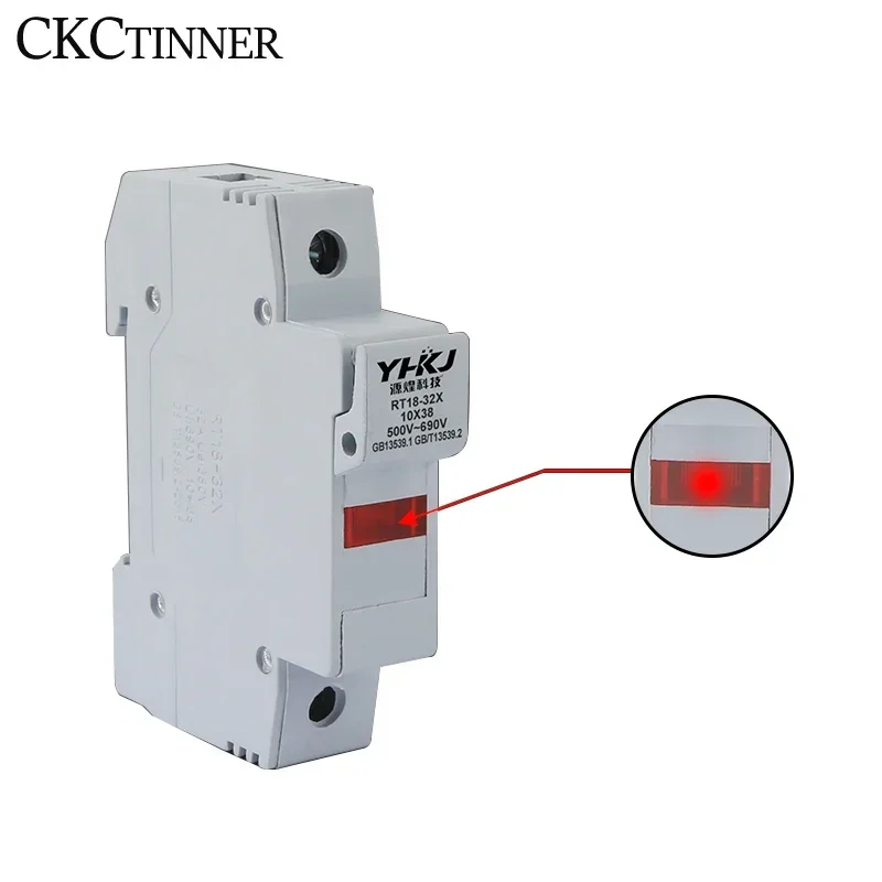 Держатель плавкого предохранителя 1P 2P 3P 4P медный 380-500 В переменного тока 500 10x38 мм