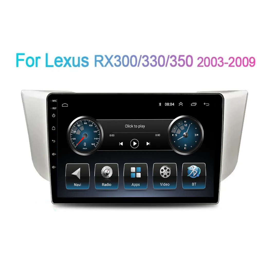 

2 Din Android 12 Car Stereo Radio DVD GPS Multimedia Video Player 5G WiFi DSP Carplay For Lexus RX300 RX330 RX350 RX400H 2004+