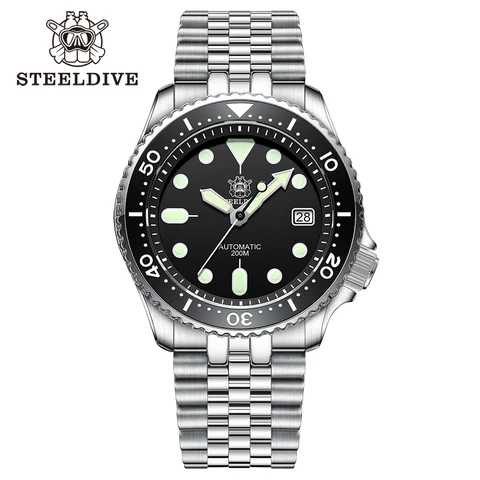 Механические часы STEELDIVE SD1973 мужские керамический безель