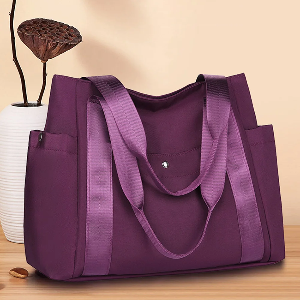 

Women Handbags Nylon Top-handle Bag Waterproof Multi-Pockets Large Capacity Fashion Casual Travel Tote Bag Shoulder Shopping Bag