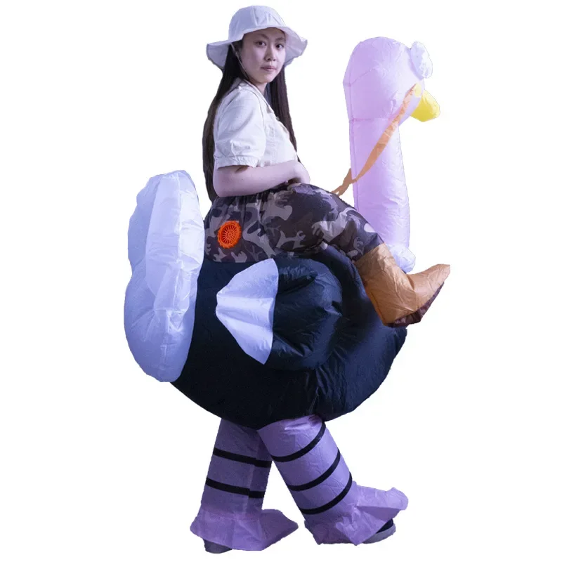 Страусиный надувной костюм для езды по пересеченной границе куклы Милый