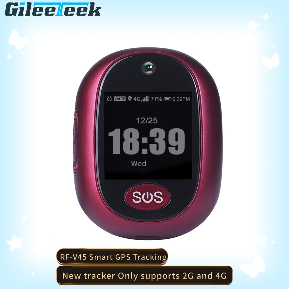 RF-V45 новый трекер поддерживает только 2G и 4G GPS трекинг водонепроницаемый SOS Кнопка
