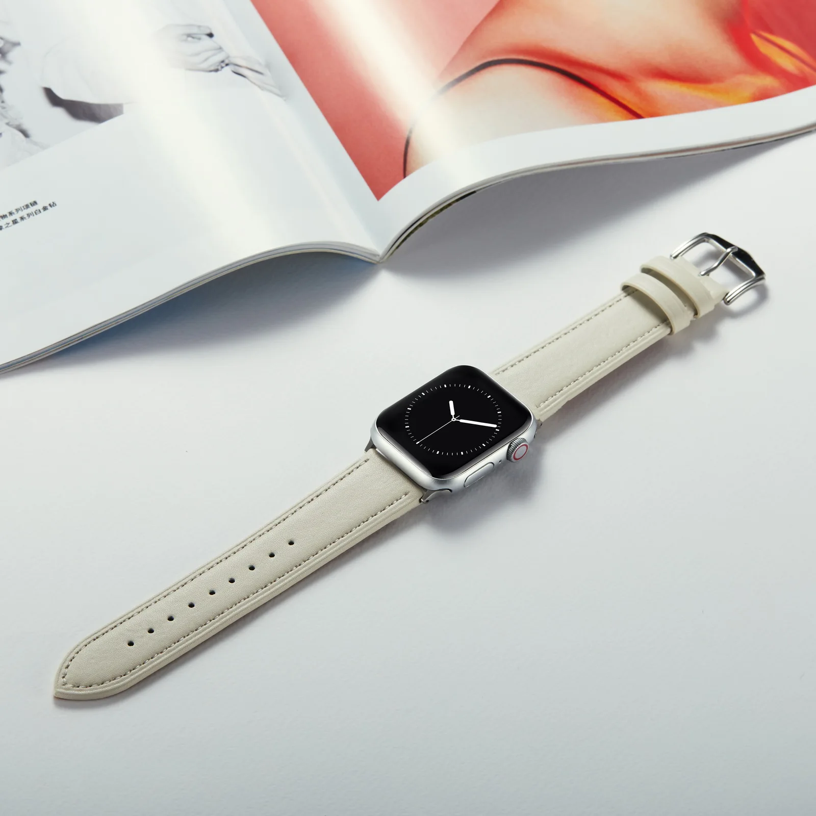 Leather strap For Apple watch band 45mm 41mm 44mm 40mm 49mm 42mm 38mm watchband correa bracelet iWatch ultra series 8 7 6 5 SE 4