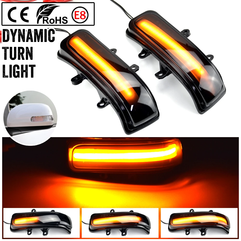 

2Pcs Side Mirror LED Dynamic Turn Signal Light For Toyota RAV4 XA30 Vanguard Previa XR50 Estima Alphard AH20 Vellfire Noah
