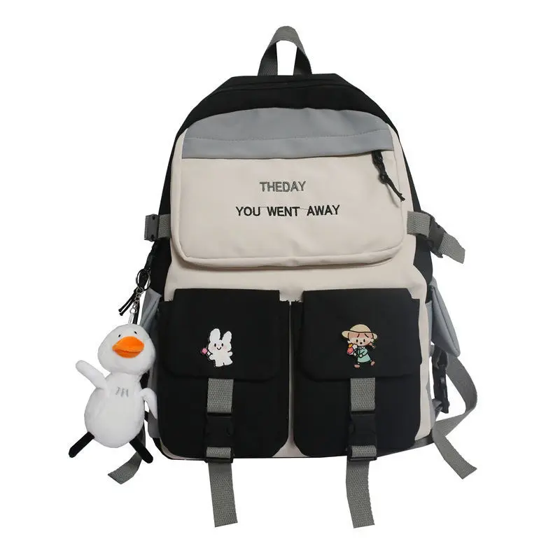 

Women Backpacks for School Teenagers Girls Cute Middle Student High School Bags Korean Casual College Style