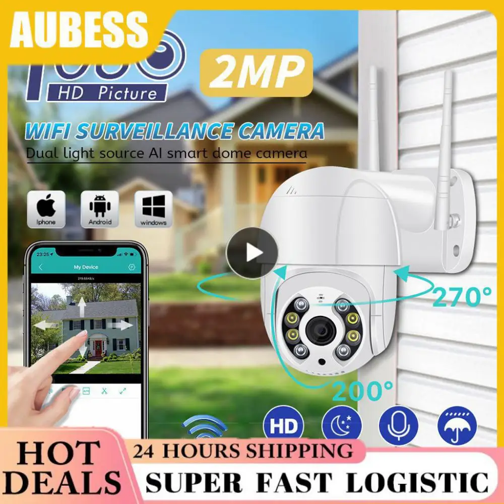 

Night Vision Cctv Camera Auto Tracking Wifi Ptz Camera Video Surveillance Humanoid Detection Wireless Ip Camera 1080p