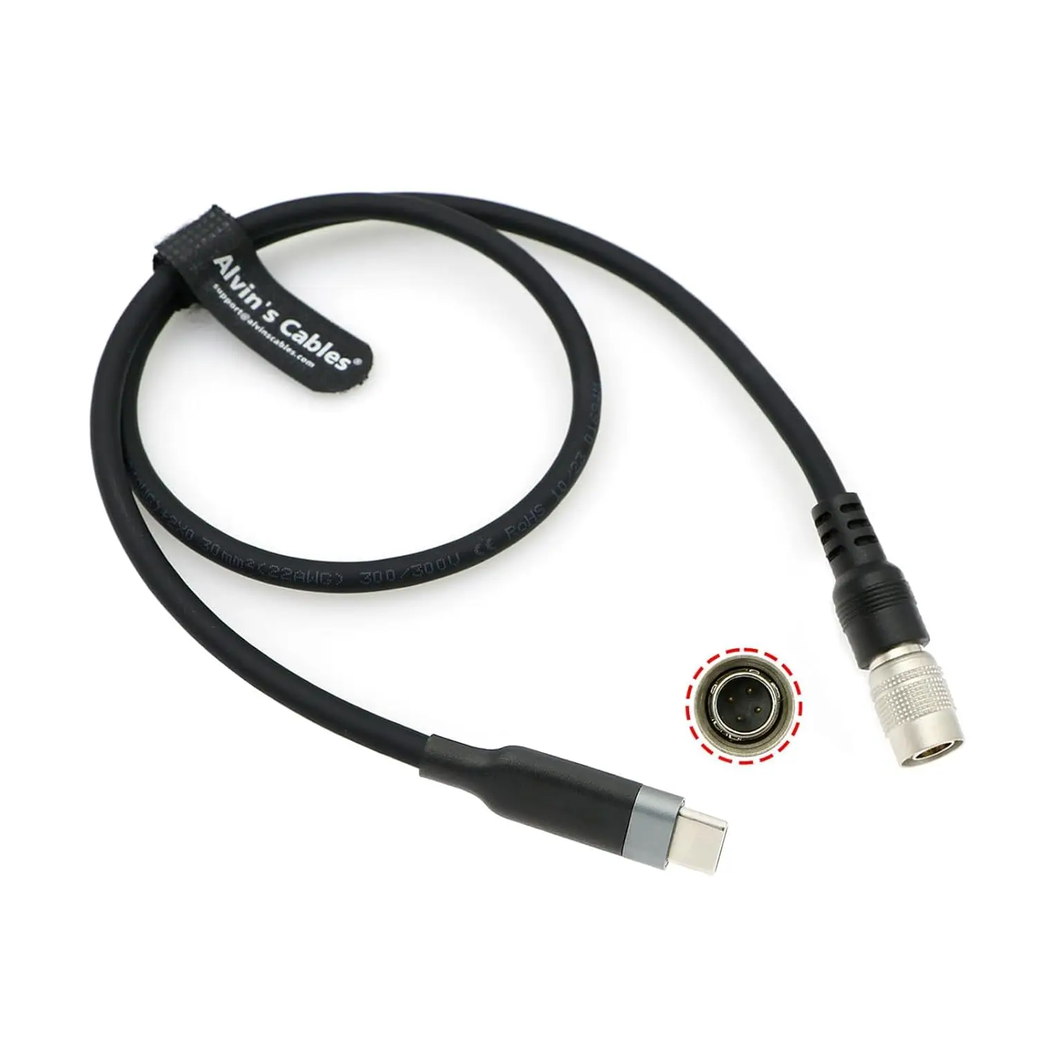 

Alvin's Cables PD USB C Type-C to Hirose 4-контактный штекерный кабель питания для аудиорекордера Zoom F4 F8 F8N, звуковые устройства 688 644 633 60C