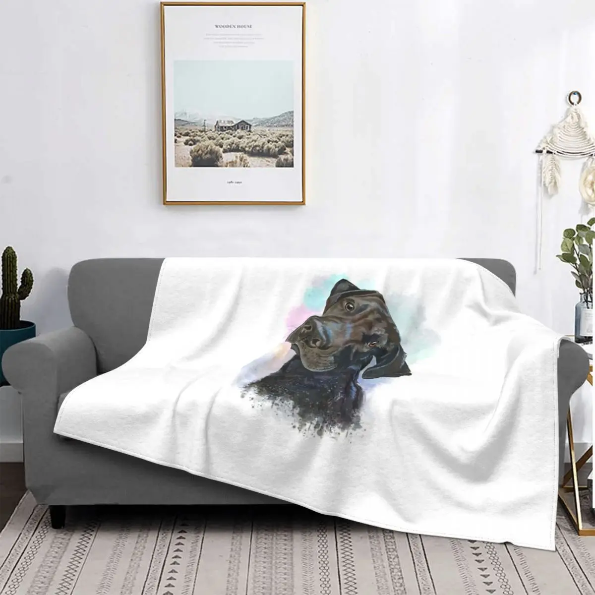 

Manta térmica Atlas The Labrador Retriever para salpicaduras, colcha para cama, sofá a cuadros, manta para bebé