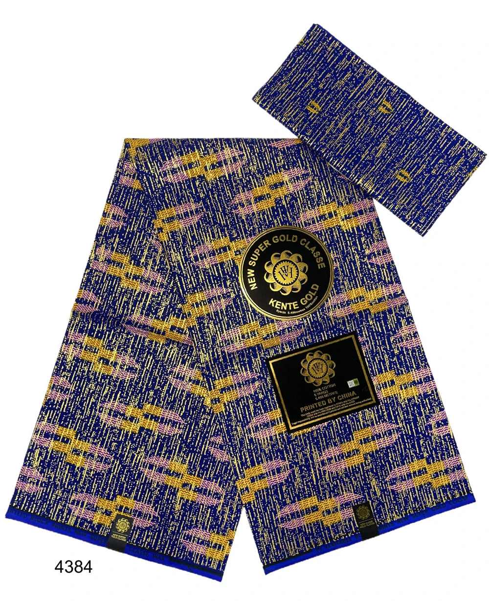 Хлопчатобумажная ткань Kente с африканским восковым принтом для женского платья