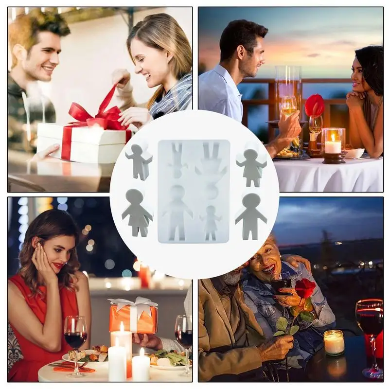 Формы для свечей силиконовые фигурки семьи форма литья эпоксидной смолы формы