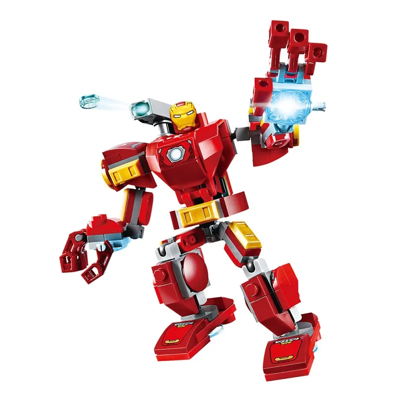 

Compatible 76140 Iron Man Mech Building Big Blocks Mini Action Figure Toys