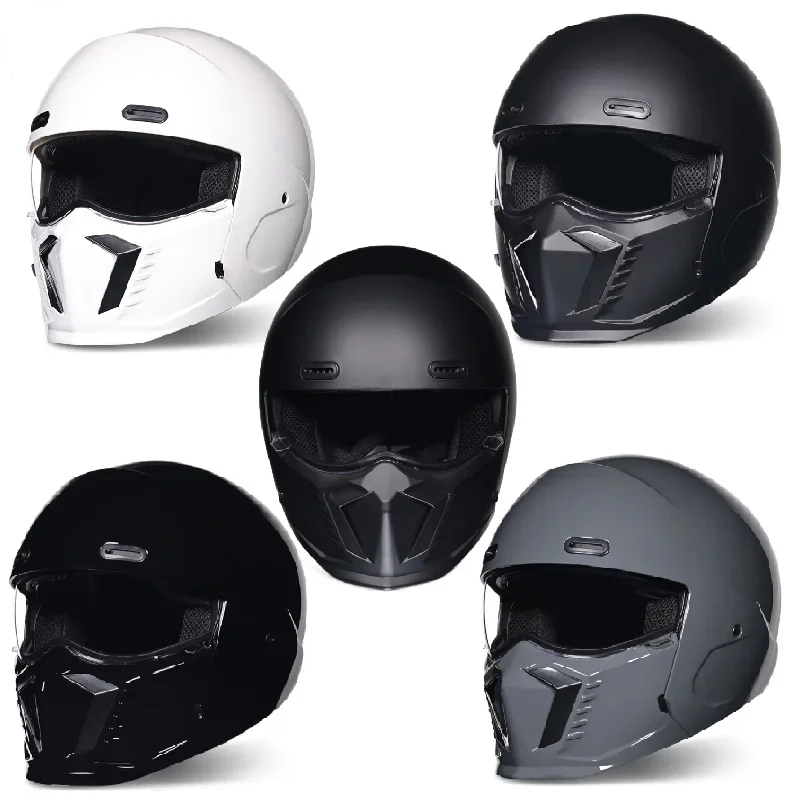 Мотоциклетный шлем ORZ в стиле ретро для мужчин и женщин