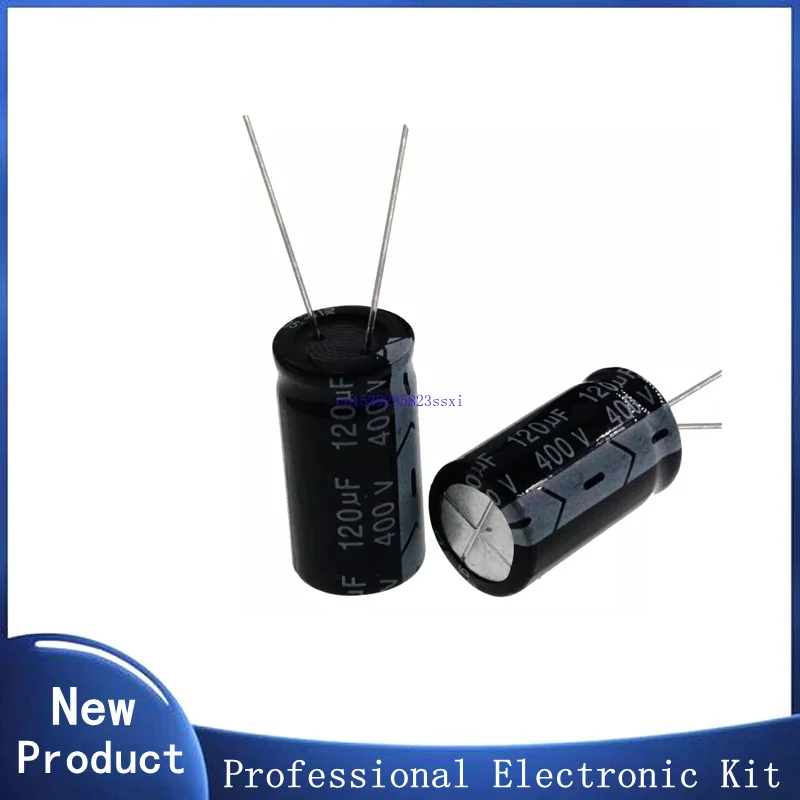 

5pcs 400V 120uF Aluminum Electrolytic Capacitor 18*30mm Radial 120uf 400v High frequency and low resistance